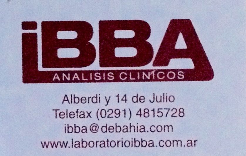 Logotipo Ibba – análisis clínicos